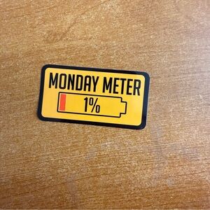 Monday‎ Meter Sticker